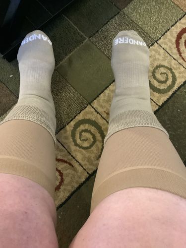 Customer photo review of PANDERE Ankle Socks with Relaxed Fit Tops - Bundle of 3 pair