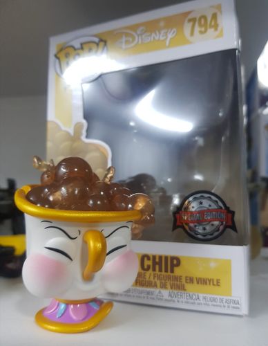 Customer photo review of 794 FUNKO POP Disney : Chip w/bubbles - Beauty and the Beast (special edition)