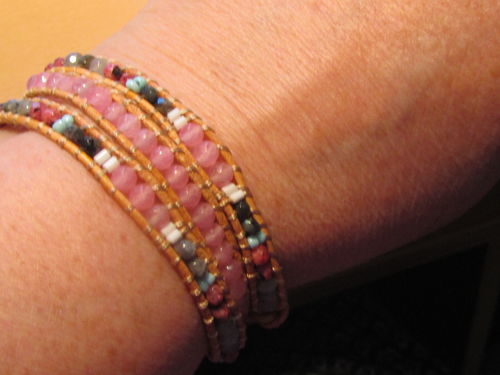 Customer photo review of ROSENQUARZ-WICKELARMBAND