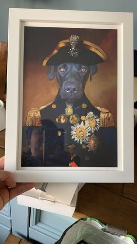 Customer photo review of Lord Nelson - Custom Vintage Pet Portrait