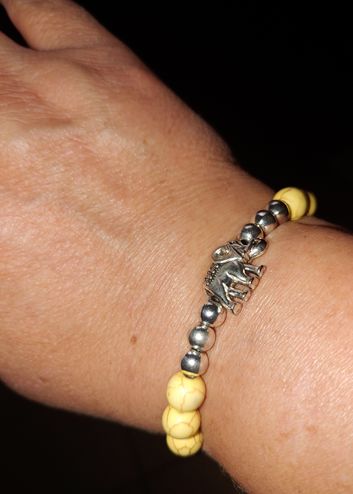 Customer photo review of Lucky Elephant Bracelet