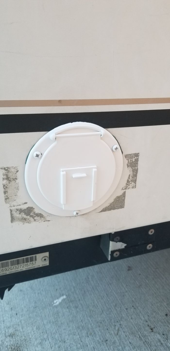 Customer photo review of Power Cord Hatch
