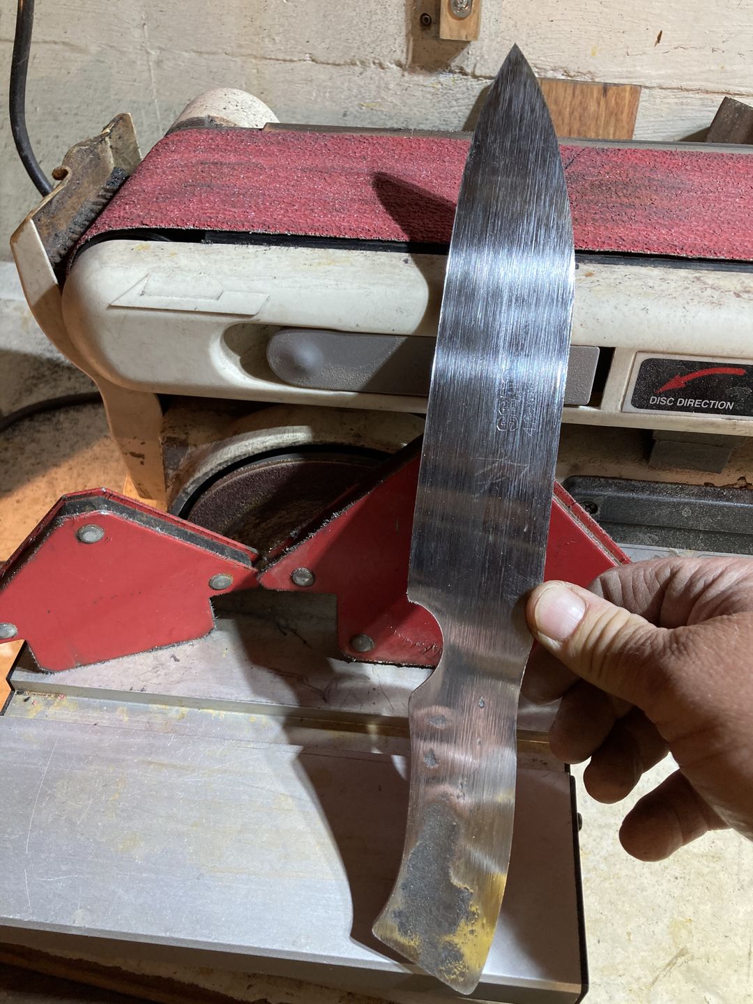 Customer photo review of 4" x 36" Sanding Belts for Stock Removal