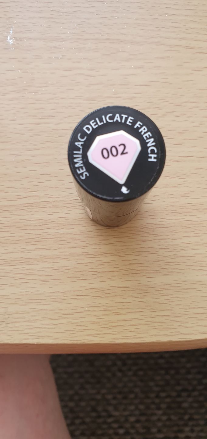 Customer photo review of Semilac 002 Delicate French UV Gel Polish 7ml