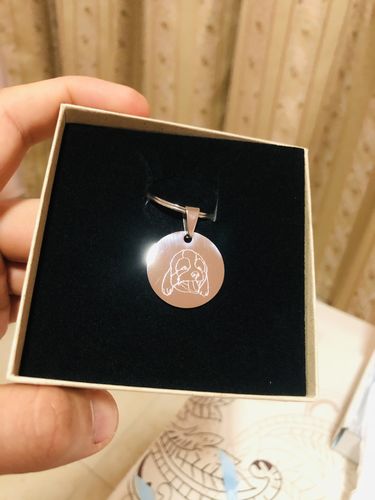 Customer photo review of Match-Me Tag (Hundemarke/Schlüsselanhänger)