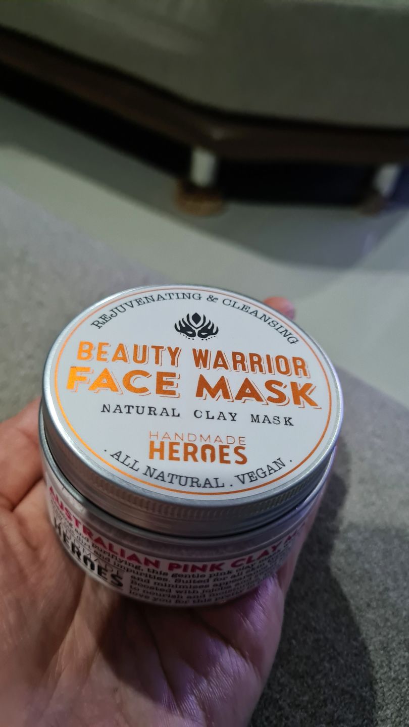 Customer photo review of Beauty Warrior Face Mask - Australian Pink Clay