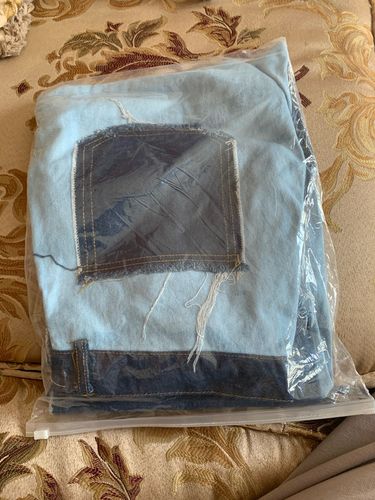 Customer photo review of Wash Splice Casual Tassel Jeans