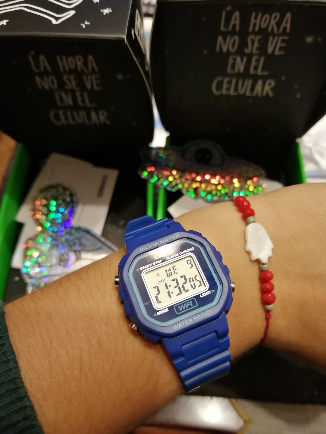 Customer photo review of Reloj Casio Vintage LA-20WH-2ADF Azul