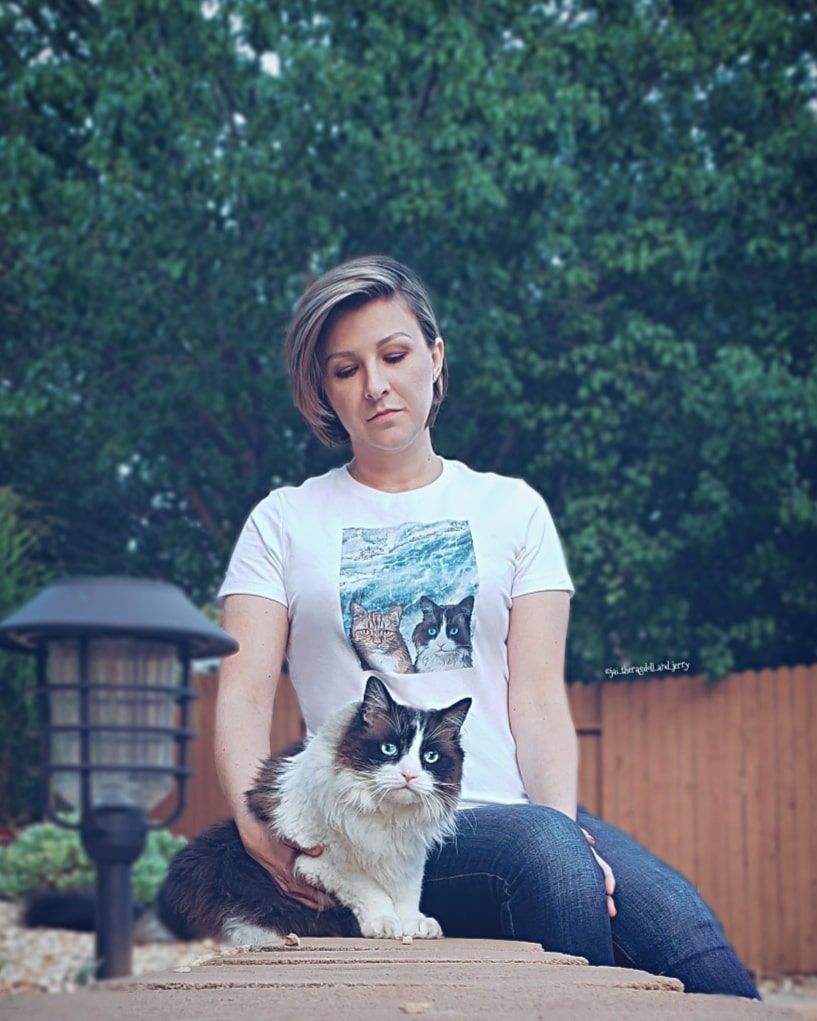 Customer photo review of Custom Pet Art Women's Crew