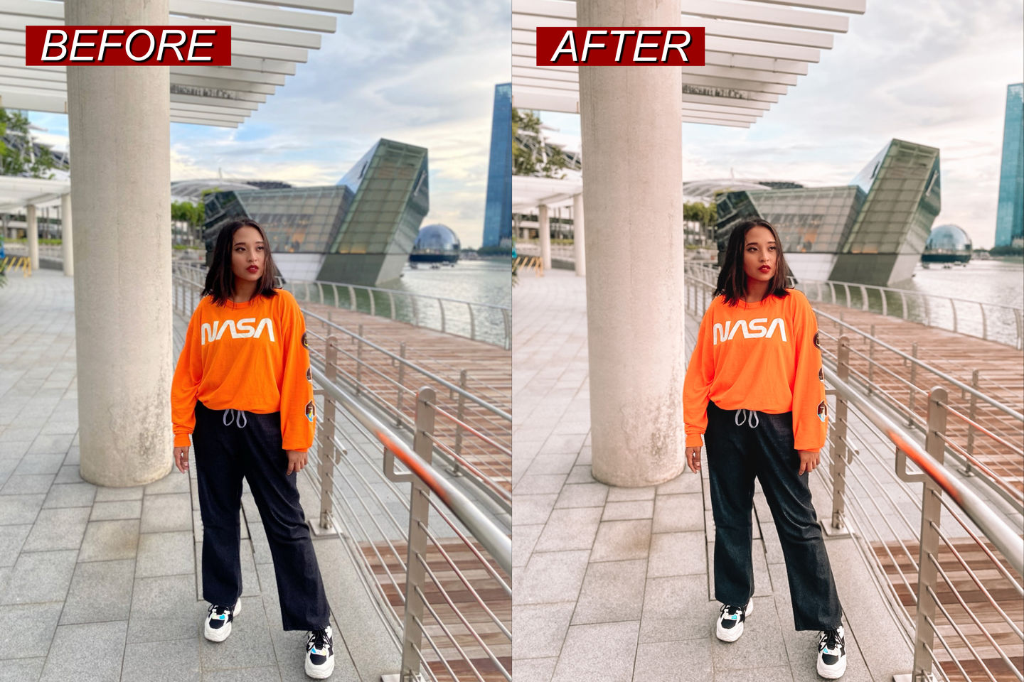 Customer photo review of CREAMY LIGHTROOM PRESETS