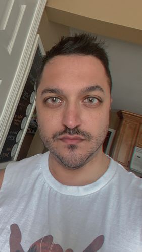 Customer photo review of Crystal Prescription Contact Lenses