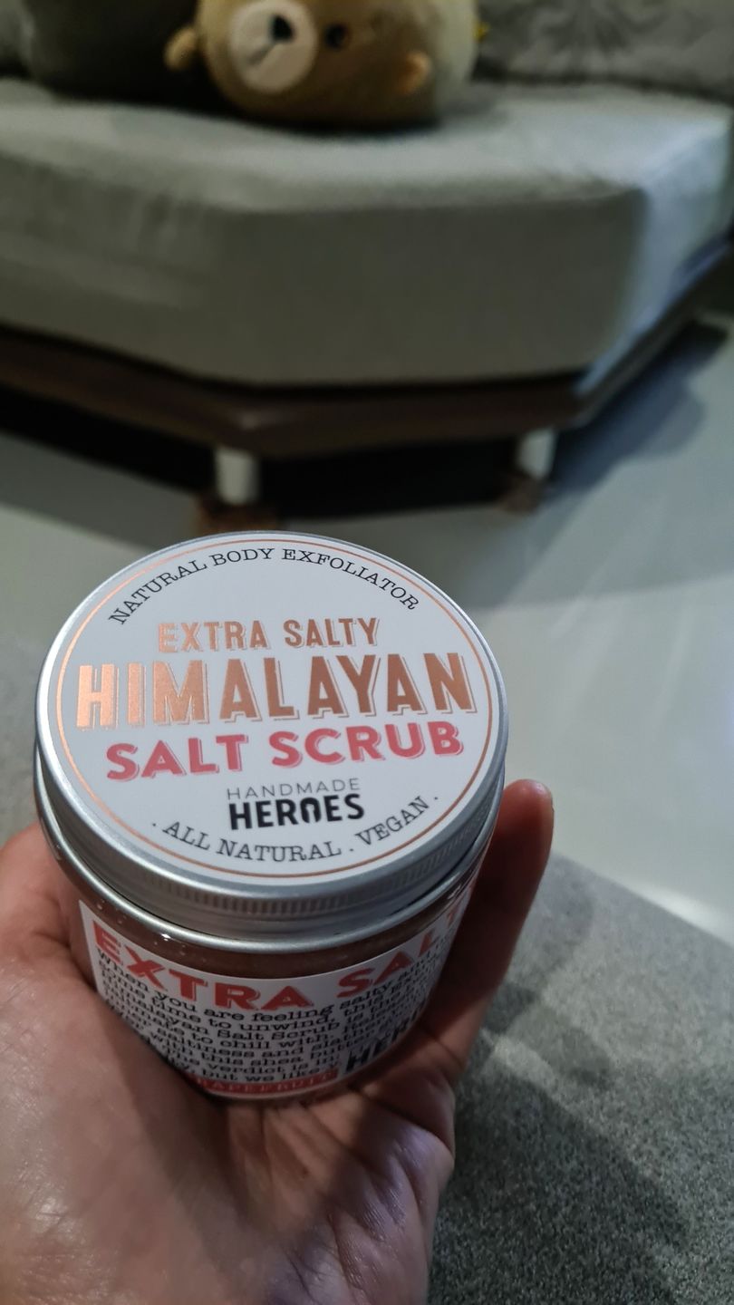 Customer photo review of Extra Salty Himalayan Salt Scrub (DISCONTINUING)