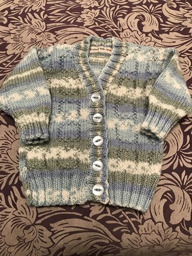 Customer photo review of Baby Mystery Knitting Box