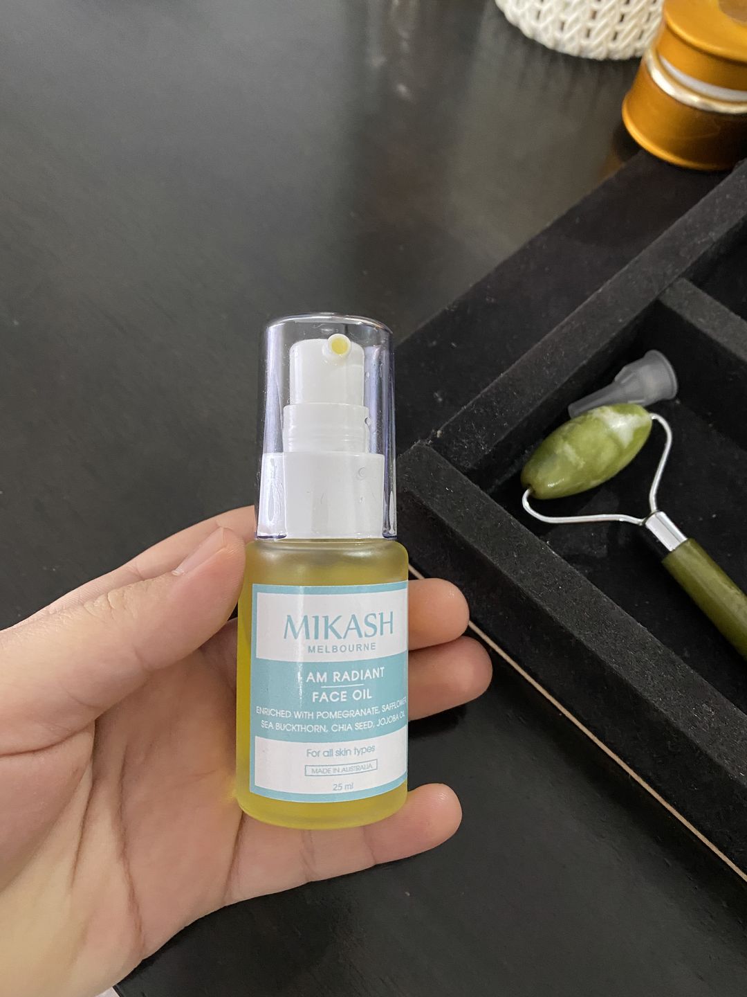 Customer photo review of I AM RADIANT OIL  (NEW & IMPROVED)