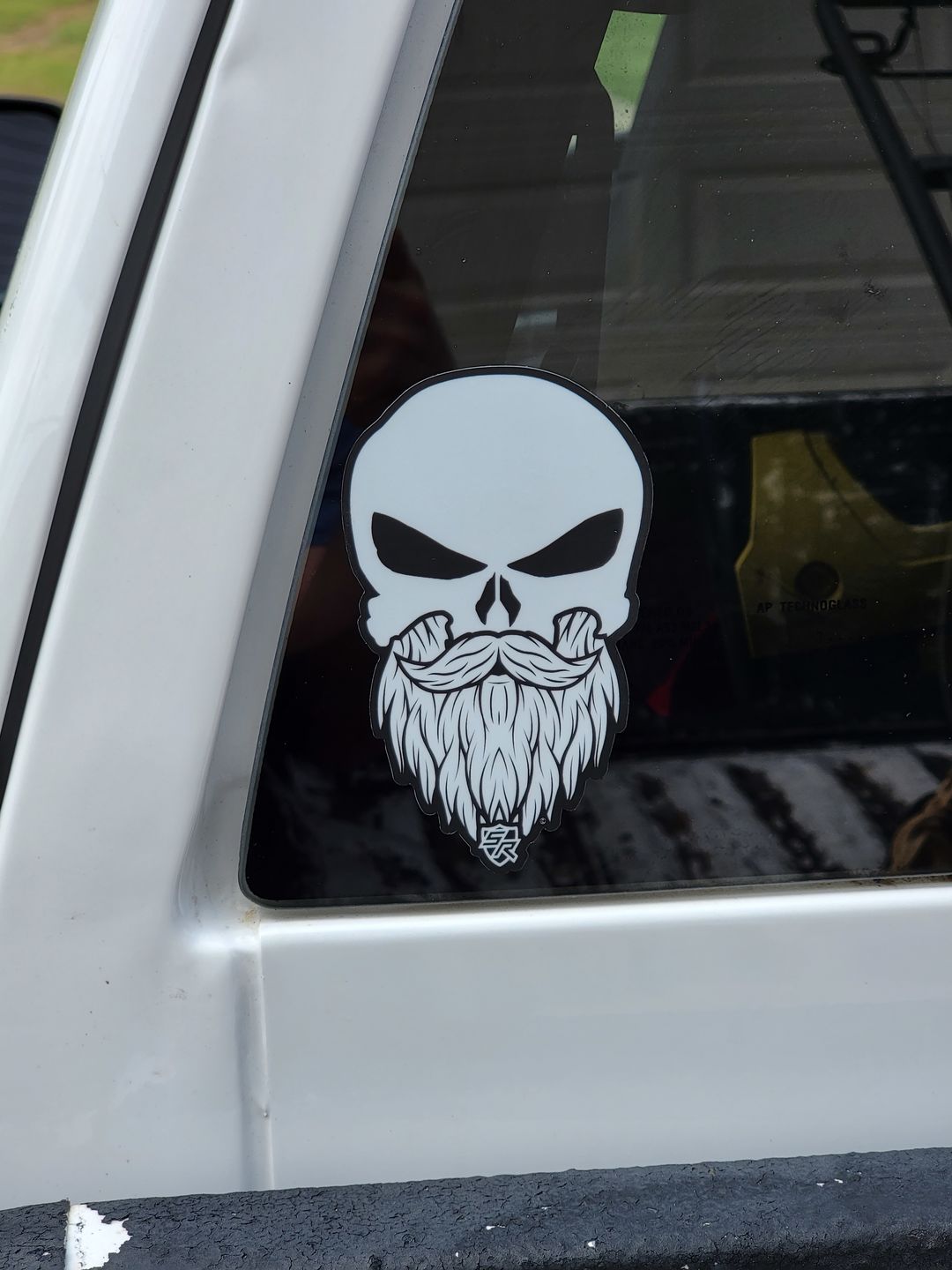 Customer photo review of Bearded Punisher Decal