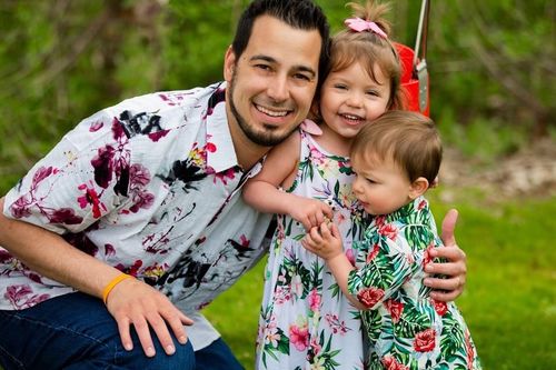 Customer photo review of Chemise hawaïenne tropicale en coton floral pour homme