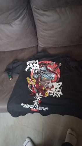 Customer photo review of Harajuku Style Bad Deeds T Shirt
