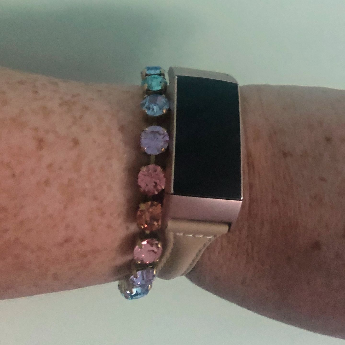 Customer photo review of Arista Bracelet in Cotton Candy Ombré - PRE-ORDER