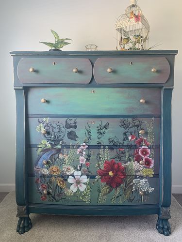 Customer photo review of Peacock Arbre - One Step Paint
