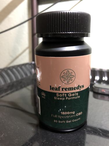 Customer photo review of 1500mg CBD Soft Gels sleep formula