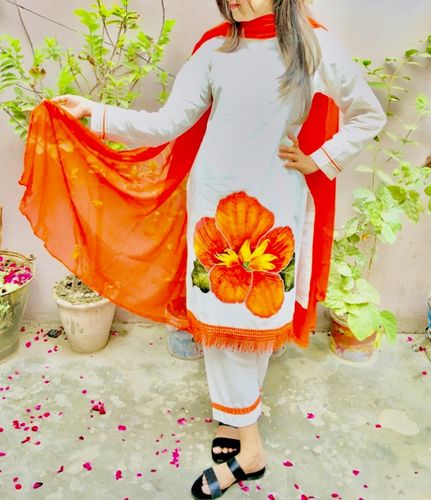 Customer photo review of Fine Cotton Patched Dress (CC 231)