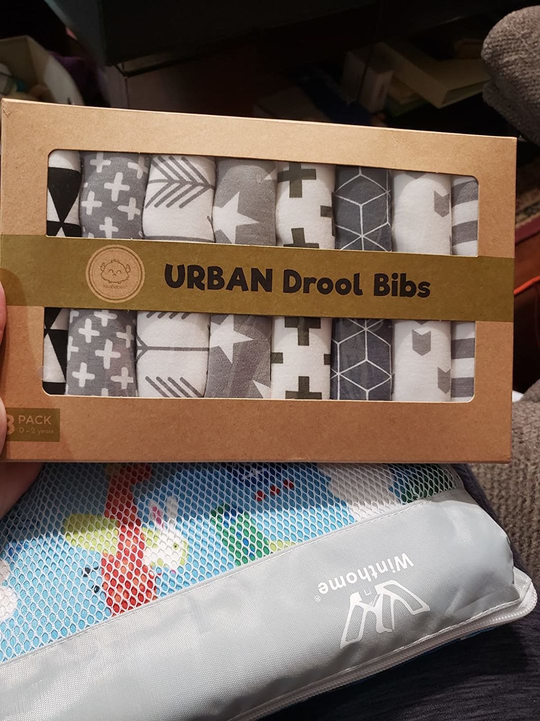 Customer photo review of 8-Pack URBAN Drool Bibs