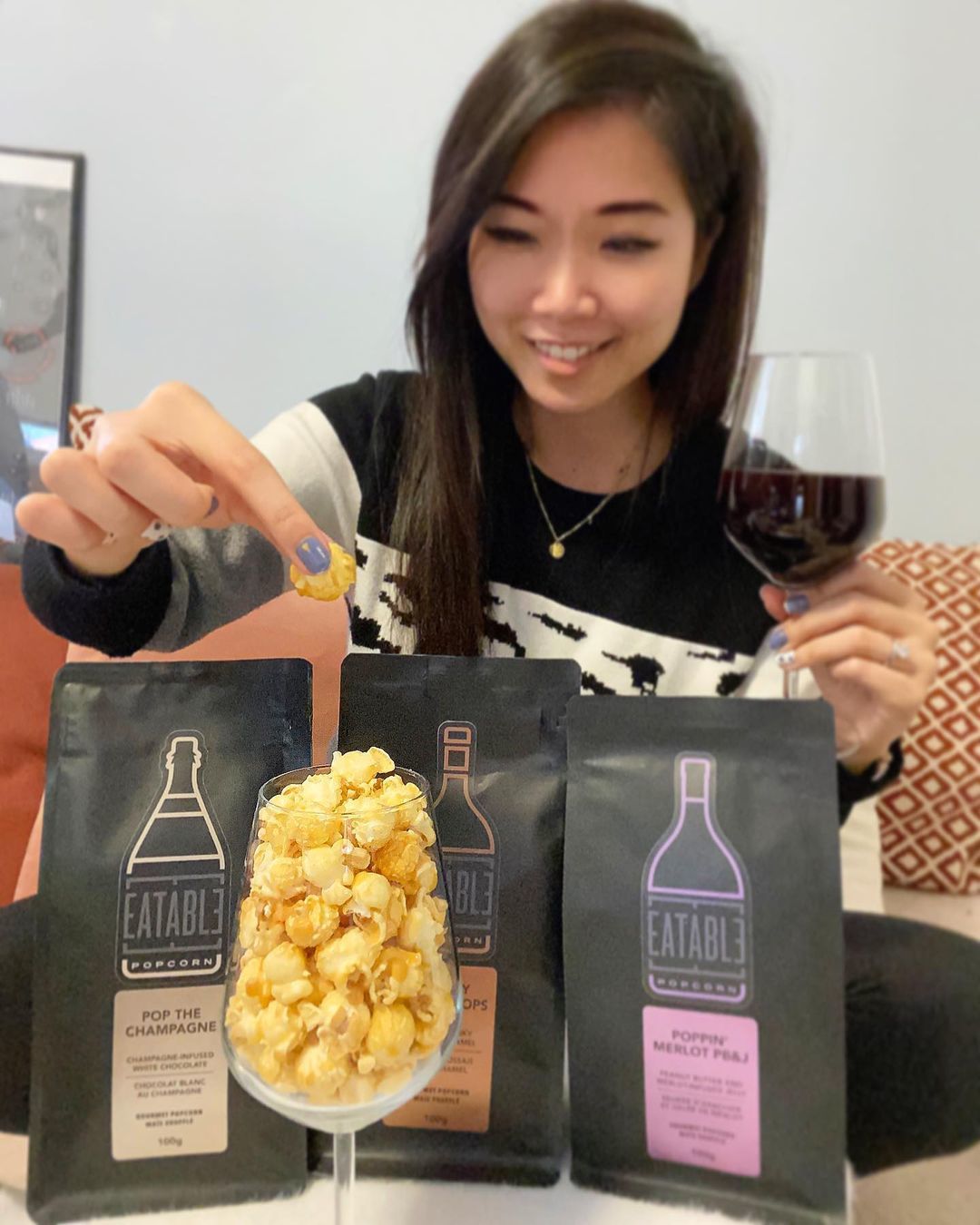 Customer photo review of Whisky on the Pops (4.4oz) - Scotch Infused Caramel Popcorn