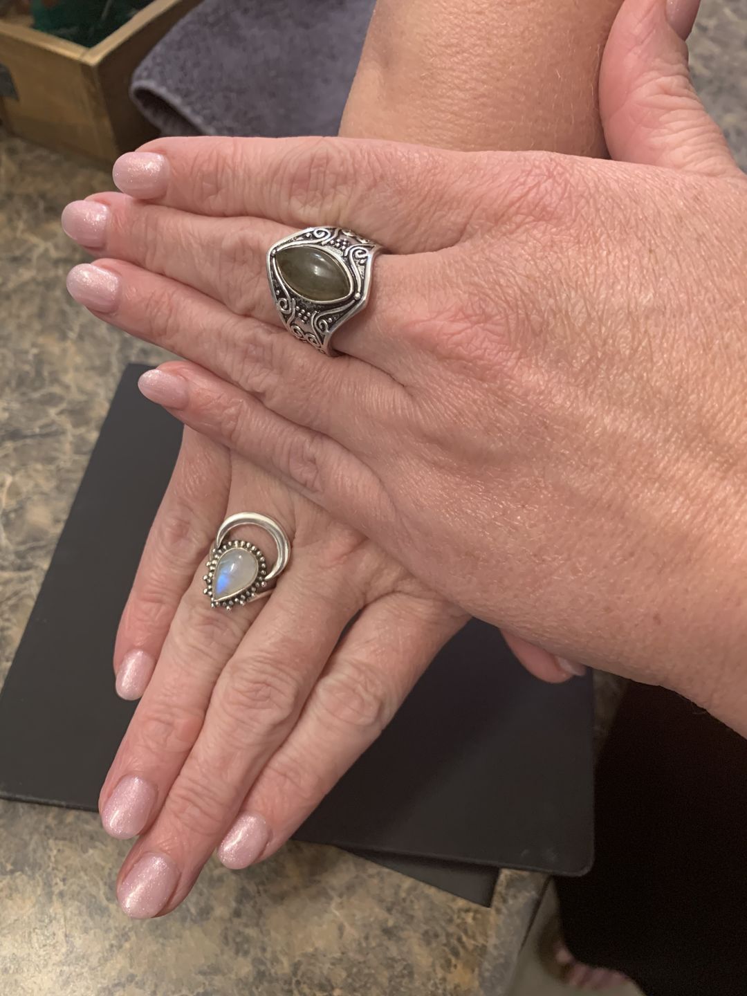 Customer photo review of Awakening Labradorite Ring