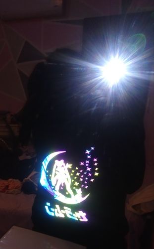 Customer photo review of Kawaii Style Reflective Sailor Moon Hoodie