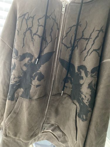 Customer photo review of Harajuku Style Angel Zip-Up Jacket