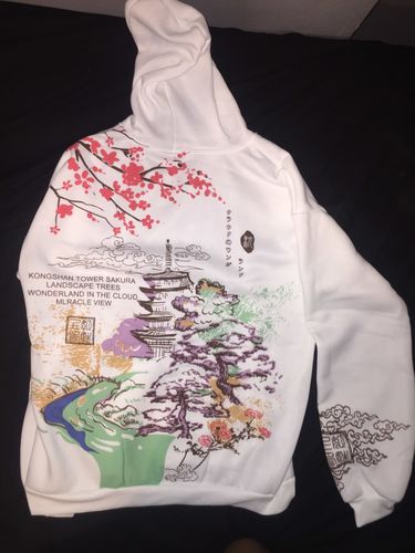 Customer photo review of Harajuku Style Japanese Landscape Hoodie