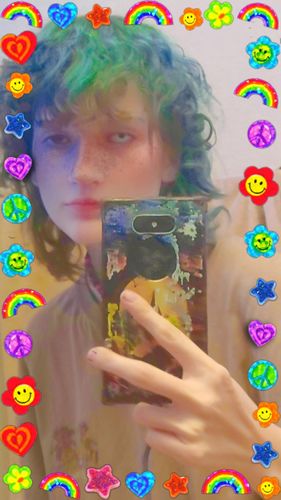 Customer photo review of [US Warehouse] Blind Black Cosplay Contact Lenses