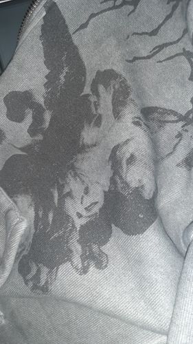 Customer photo review of Harajuku Style Angel Zip-Up Jacket