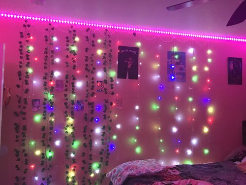 Customer photo review of DormVibes Color Changing Wall Lights