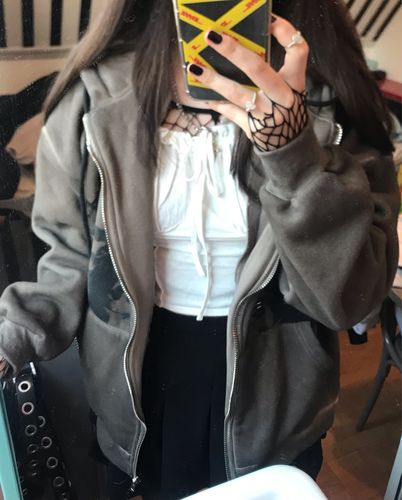 Customer photo review of Harajuku Style Angel Zip-Up Jacket