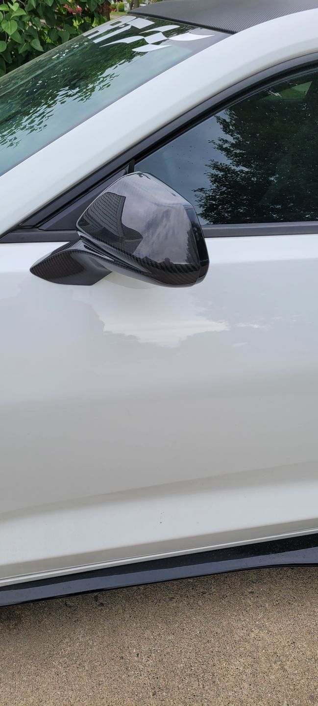 Customer photo review of [Set] Carbon Fiber Mirror Cover for Chevy Camaro 2016-2021