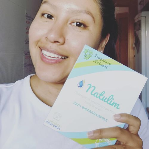 Customer photo review of Eco-Tiras de Detergente 40 lavados Natulim