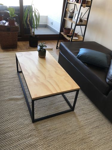Customer photo review of Mesa de Centro MIMA 100 Rectangular NEGRA