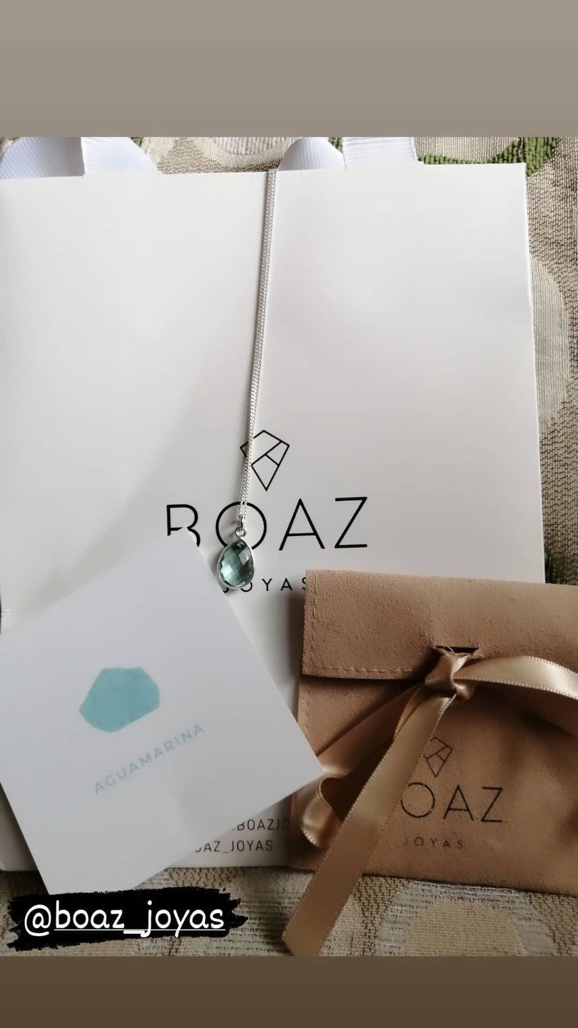 Customer photo review of COLLAR VERA AGUAMARINA