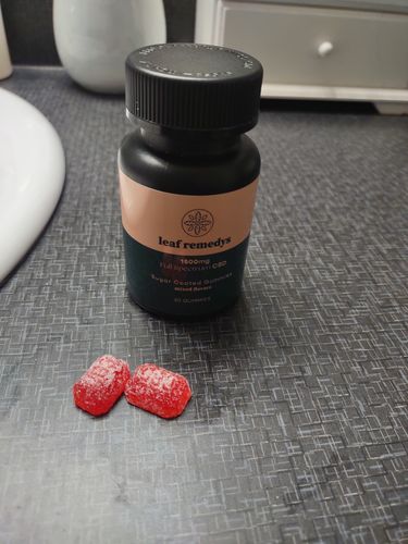 Customer photo review of 1500mg CBD Gummies mixed flavors