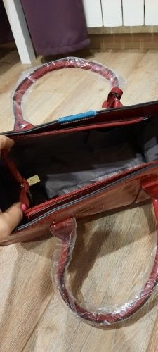 Customer photo review of Croc Pattern Messenger Tote Hand Bag