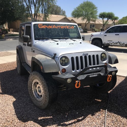 Customer photo review of Rock Crawler Front Bumpers for 07-18 Jeep Wrangler JK/ JKU