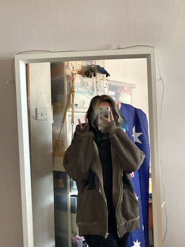 Customer photo review of Harajuku Style Angel Zip-Up Jacket