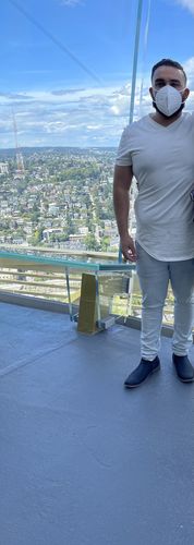 Customer photo review of 437 Perfect V Neck Tee