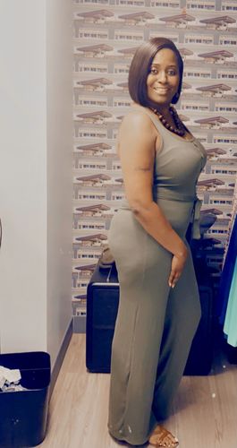 Customer photo review of Melody Jumpsuit (Olive)