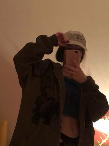 Customer photo review of Harajuku Style Angel Zip-Up Jacket