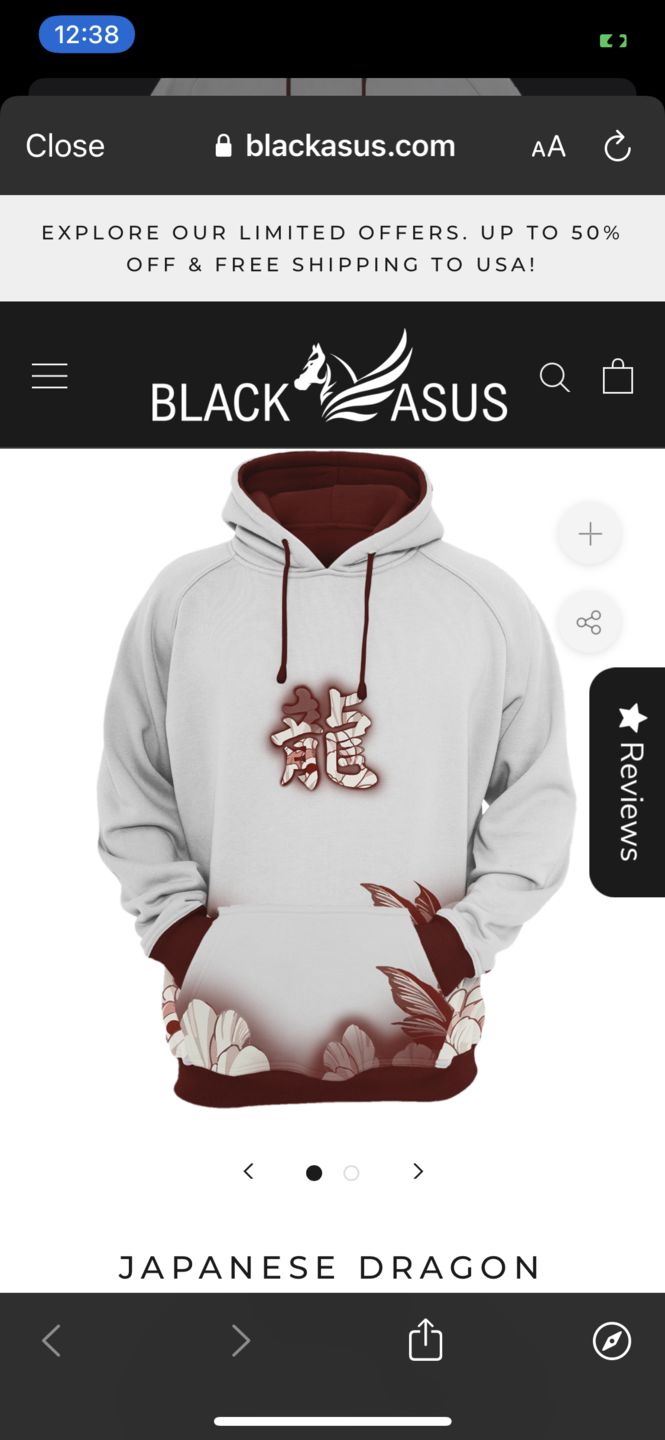 Customer photo review of Japanese Dragon Hoodie