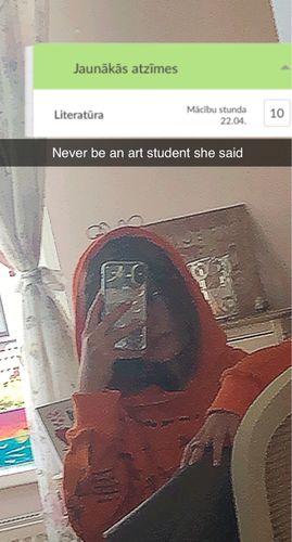 Customer photo review of Harajuku Style "Anxiety" Hoodie
