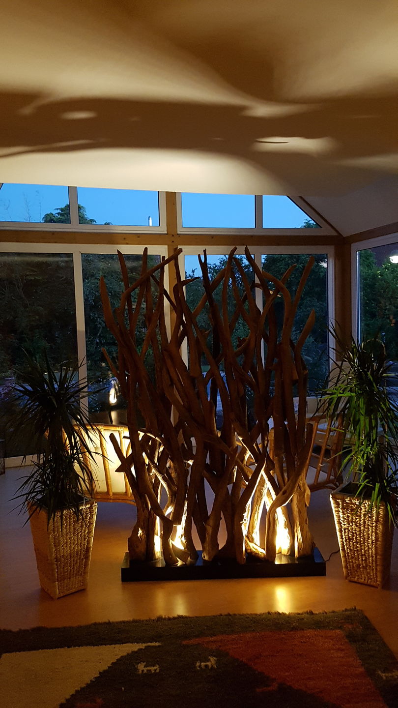 Customer photo review of Design Raumteiler mit Beleuchtung im Sockel