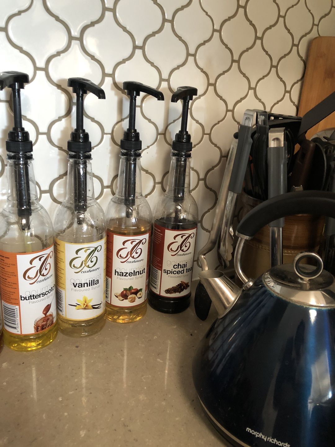 Customer photo review of Butterscotch Coffee Syrup